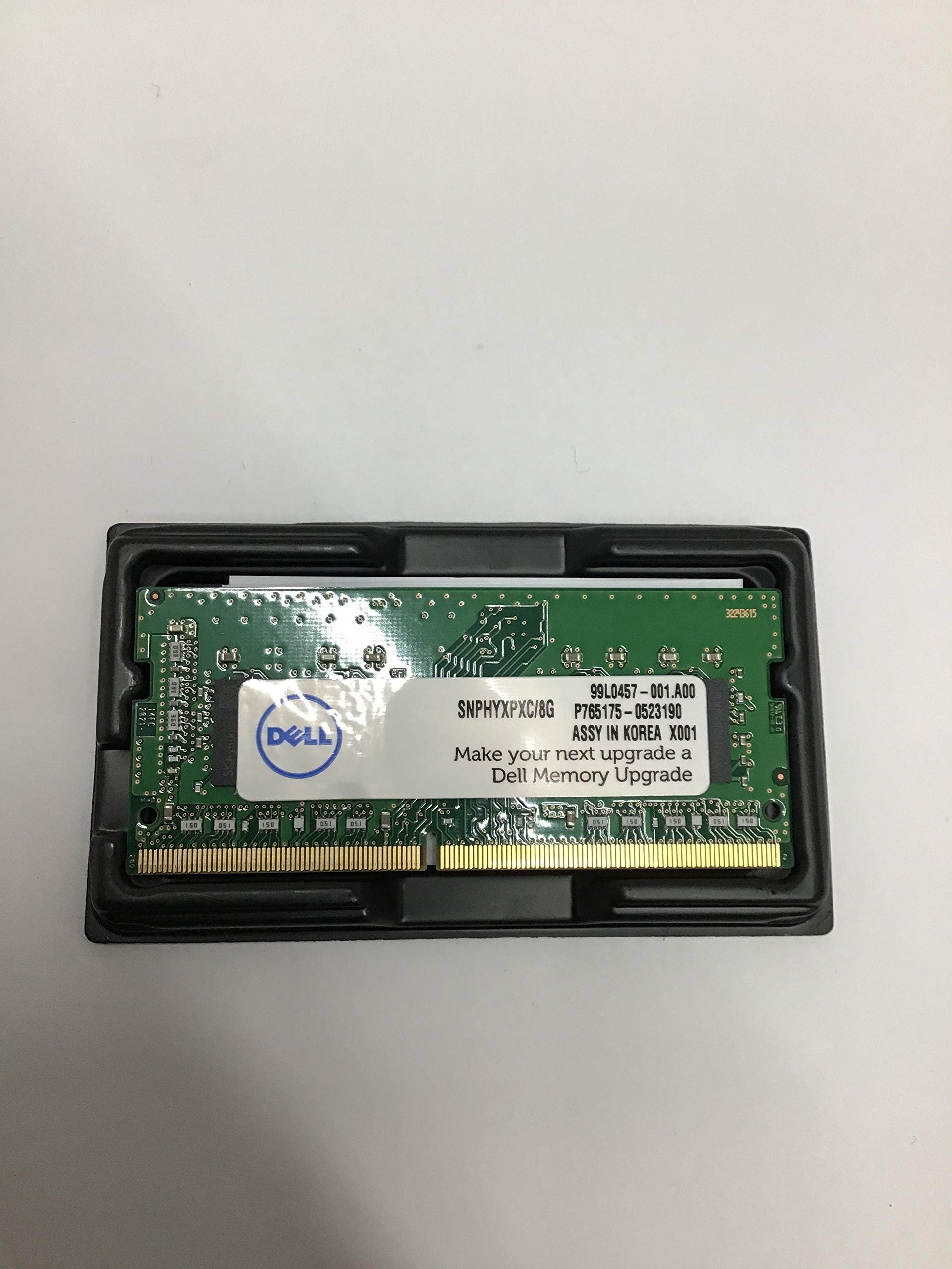 Dell 8GB DDR4 SDRAM Memory Module   8 GB (1 x 8 GB)   DDR4 SDRAM   2666 MHz DDR4 2666/PC4 21300   1.20 V   Non ECC   Unbuffered   260 pin   SoDIMM